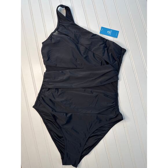 NWT Cupshe One-Shoulder Tummy Control One-Piece Swimsuit Beach Surf BUNDLE Sz L - Picture 3 of 7